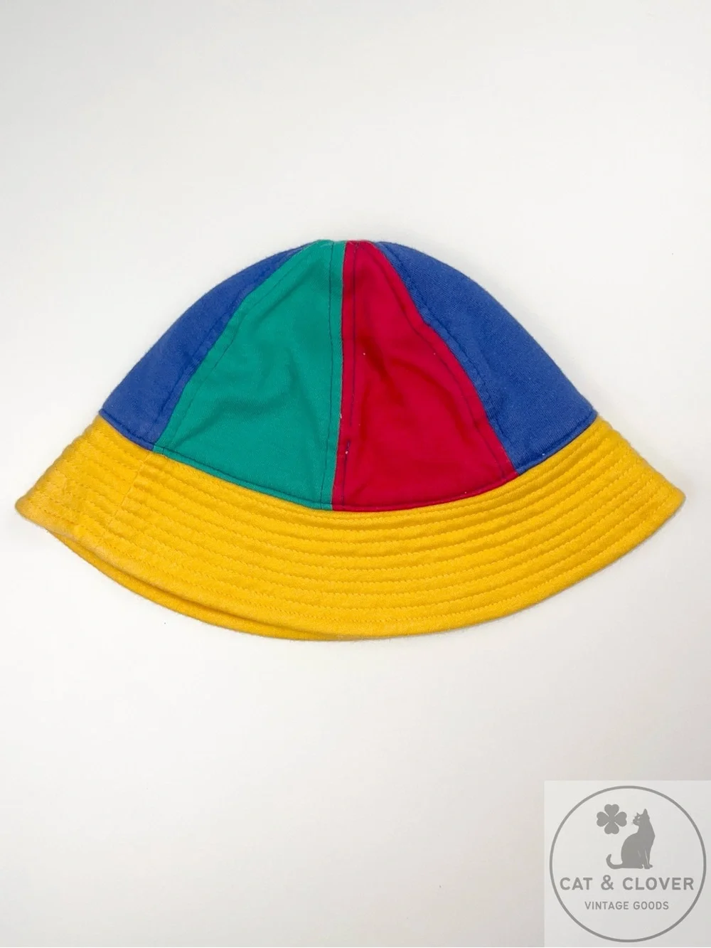 Gymboree 1995 Play Sports Rainbow Tag Color-Block Embroidered Bucket Hat XS